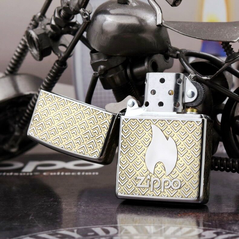 Zippo Geometric Pattern