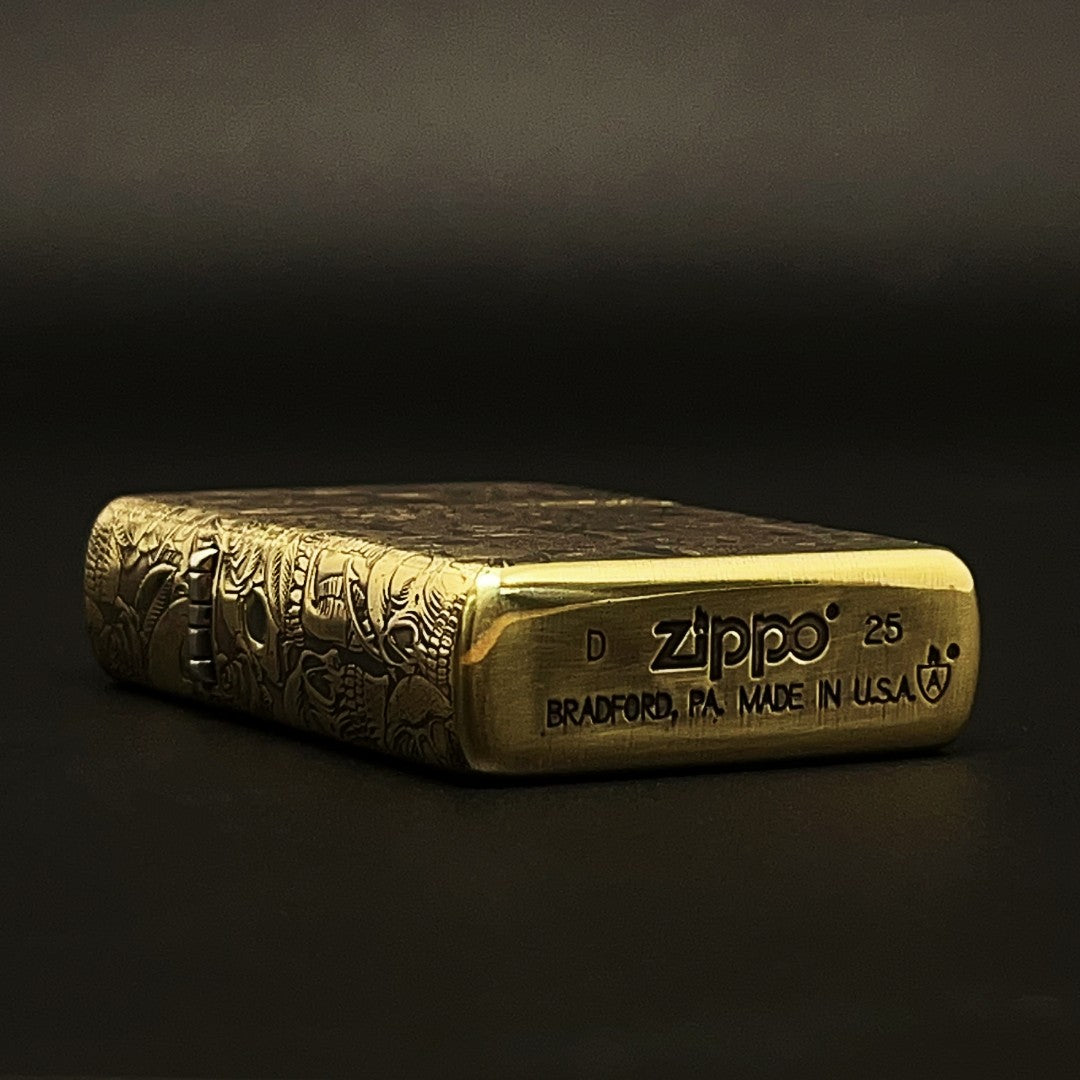 Zippo Skull and Roses