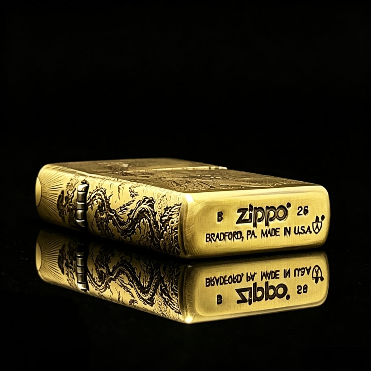 Zippo Japanesse Lion Sun Moon