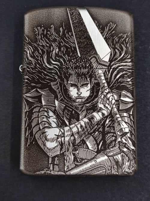 Berserk Zorro White Copper Armor Lighter – Deep Carved (2 Finishes)