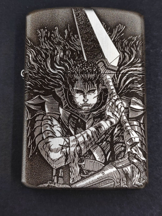 Berserk Zorro White Copper Armor Lighter – Deep Carved (2 Finishes)