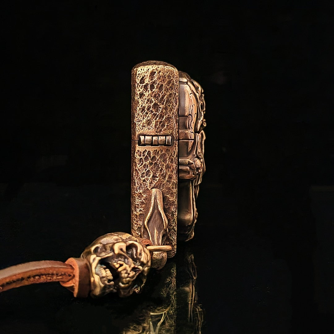 Handmade Zippo Skull