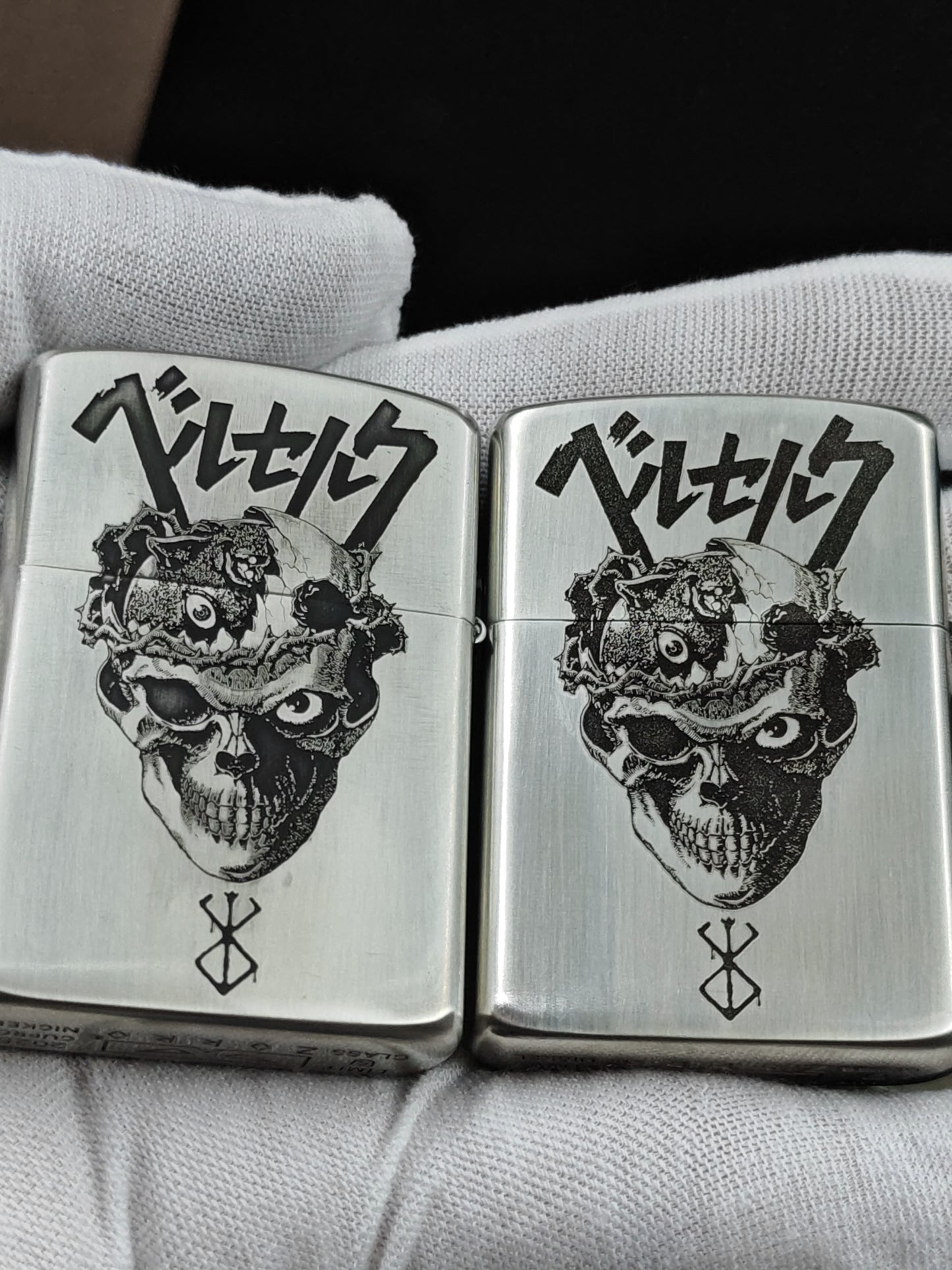 Berserk Zorro White Copper Armor Lighter – Deep Carved (2 Finishes)