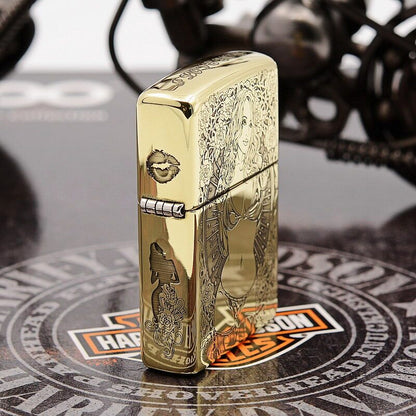 Zippo Floral Tattoo Girl