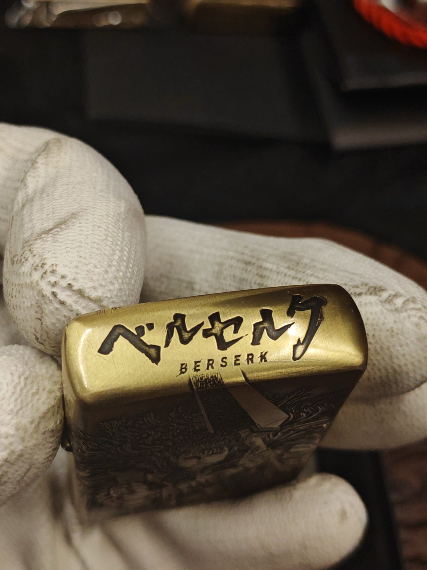 Berserk Zippo Armor – Deep Engraved Brass Lighter