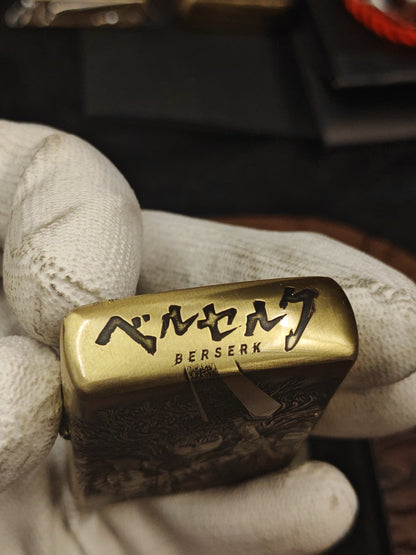 Berserk Zippo Armor – Deep Engraved Brass Lighter