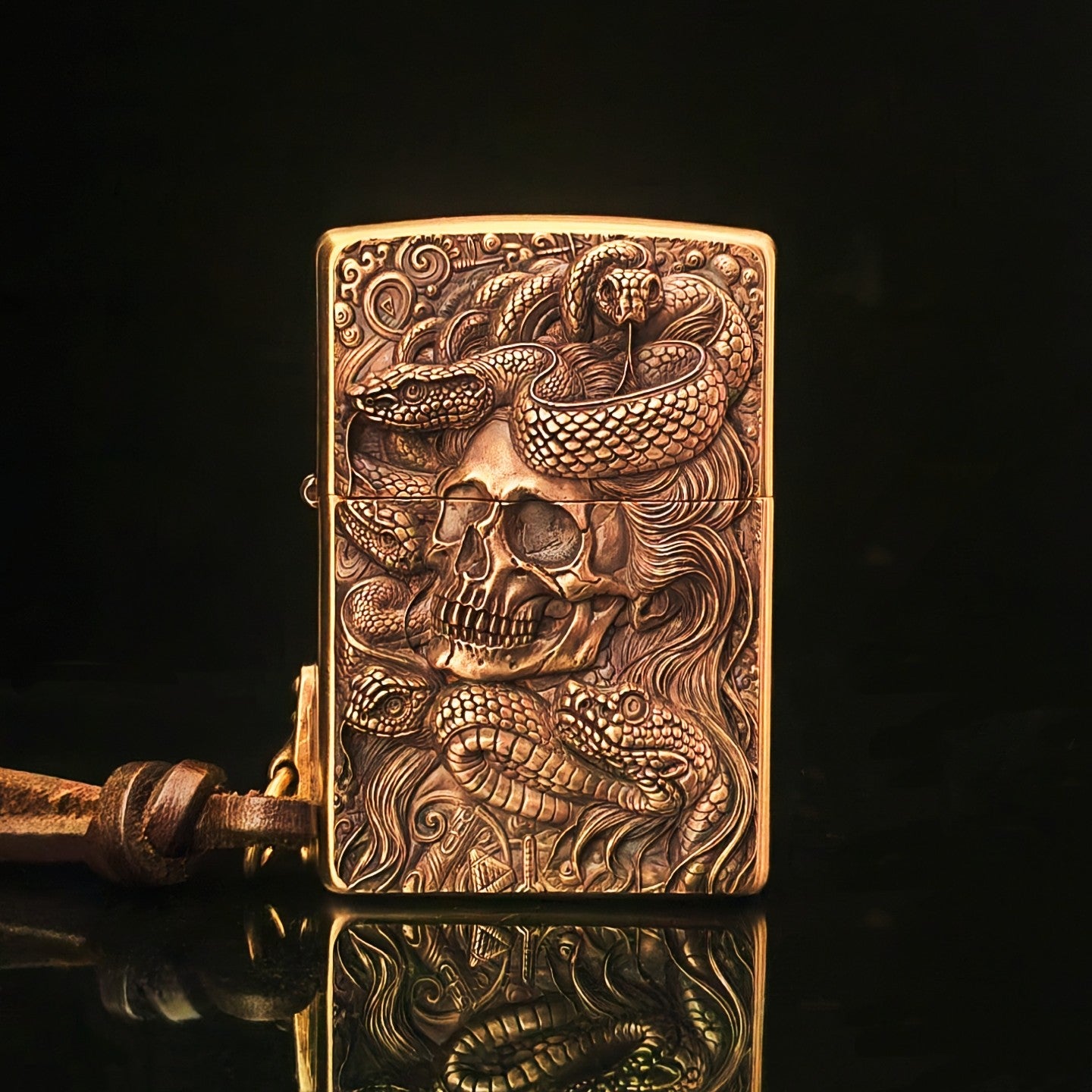 Zippo Skull & Snake