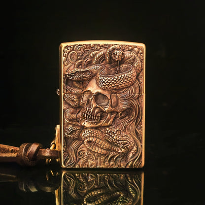 Zippo Skull & Snake