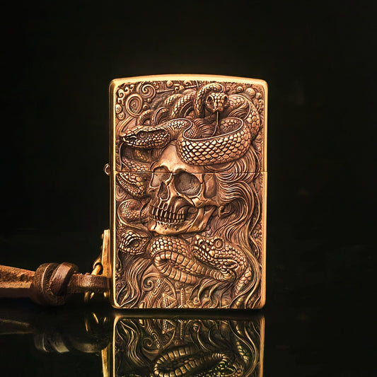 Zippo Skull & Snake