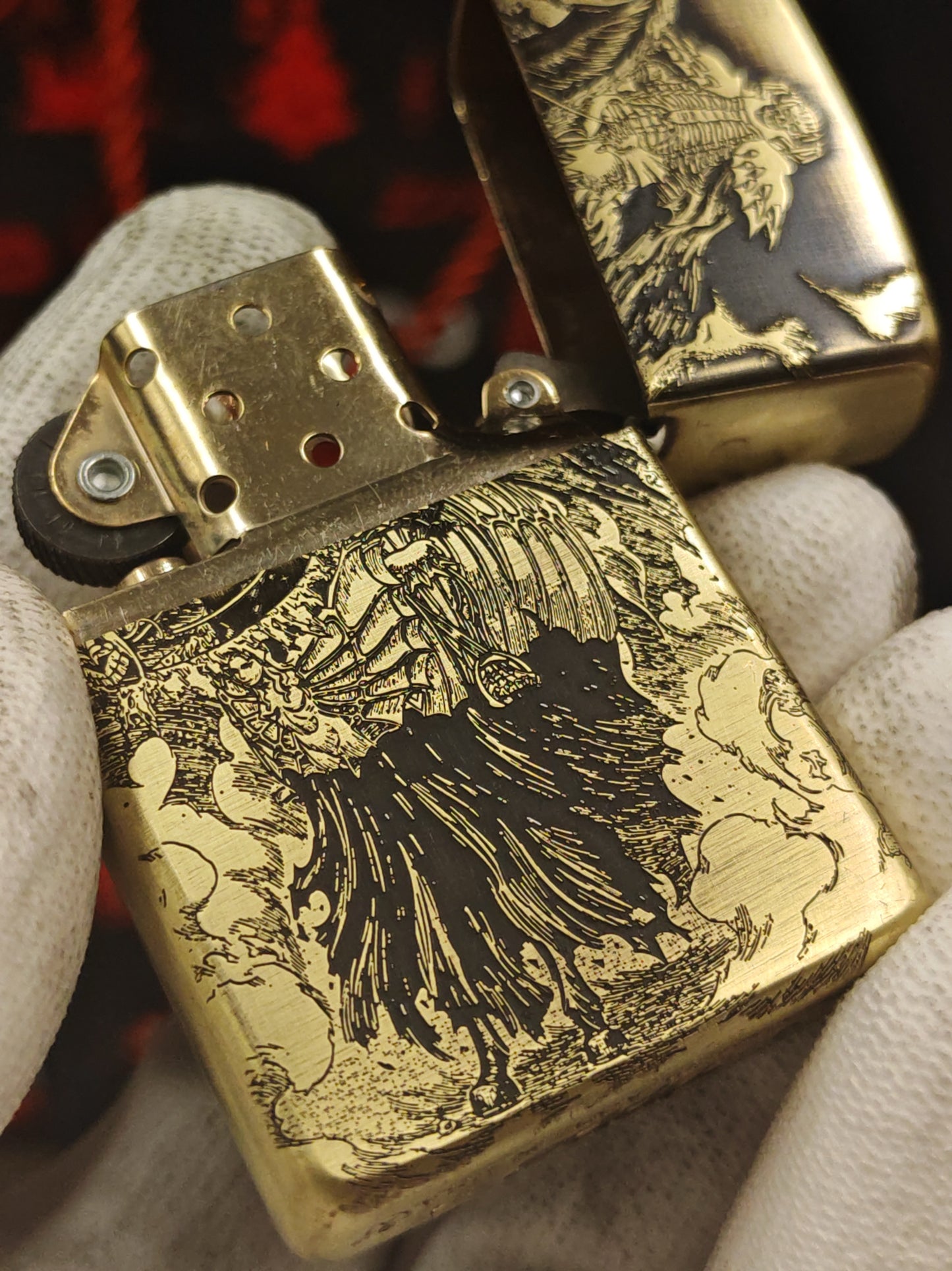 Berserk Zippo Armor – Deep Engraved Brass Lighter