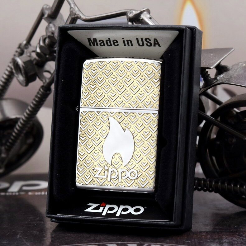 Zippo Geometric Pattern
