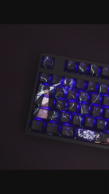 Solo Leveling Keycap Set – Custom Anime Keycaps for Mechanical Keyboards