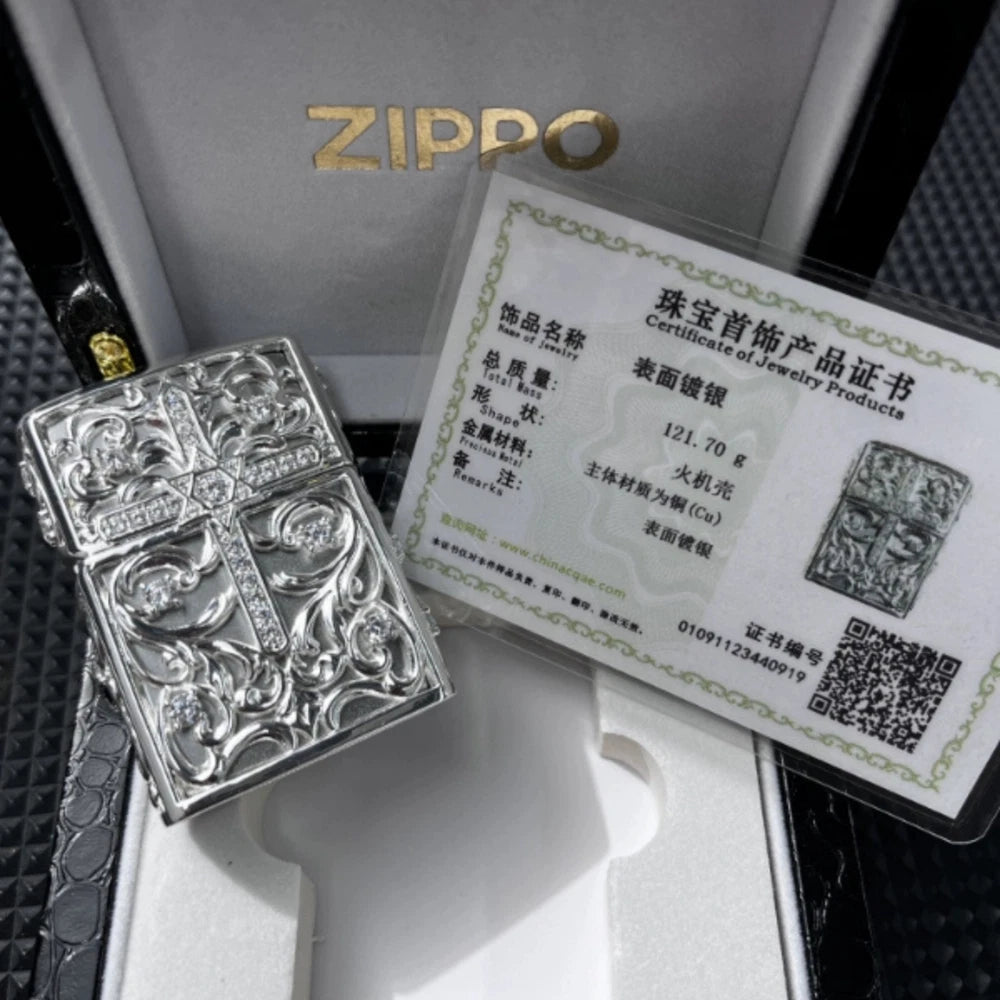 Zippo Diamond Cross