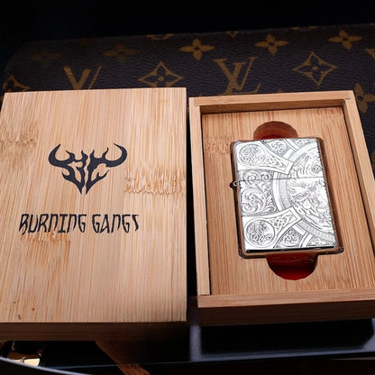 Zippo Sterling Silver Four Horsemen of the Apocalypse