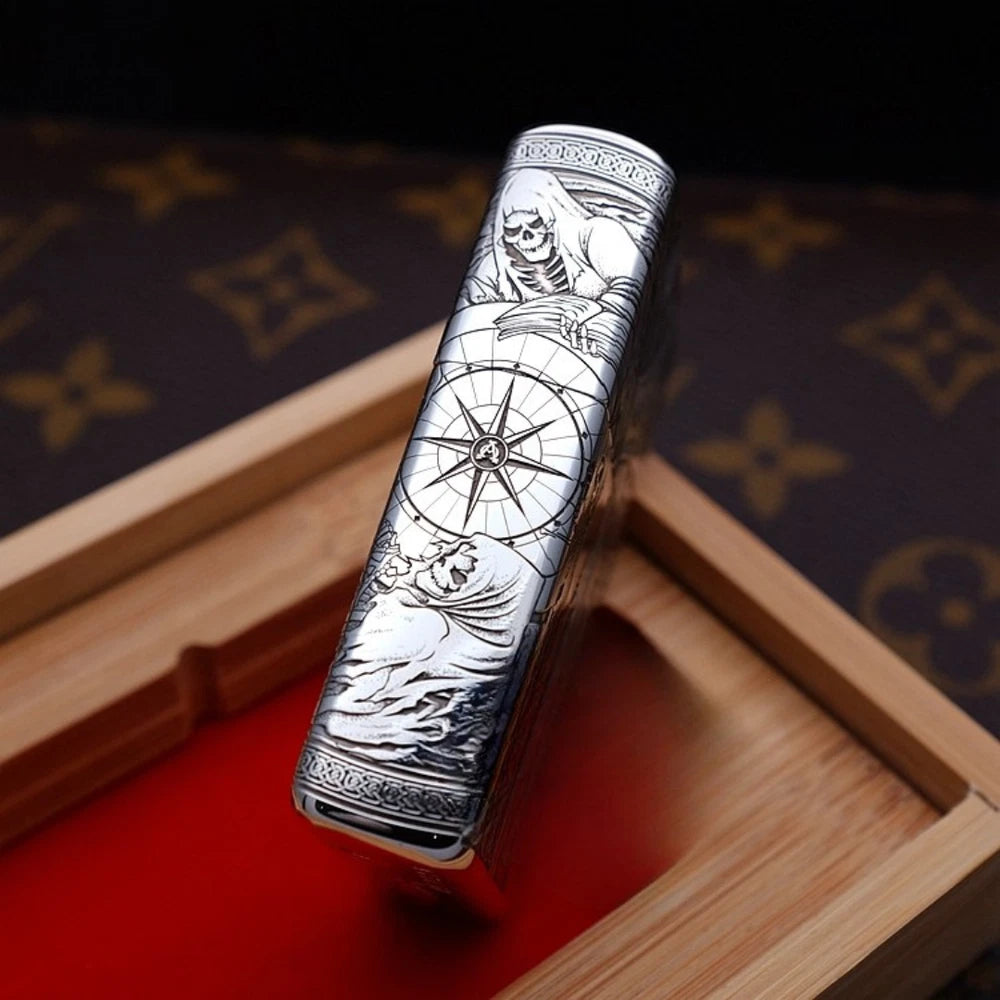 Zippo Sterling Silver Four Horsemen of the Apocalypse