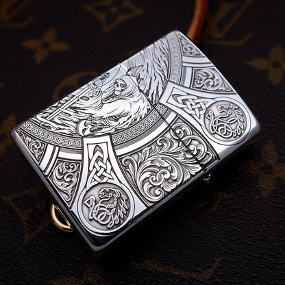 Zippo Sterling Silver Four Horsemen of the Apocalypse