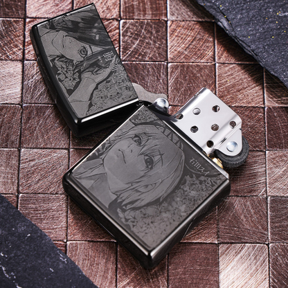 Tokyo Ghoul Zippo Lighter, Laser Engraved, Anime Design