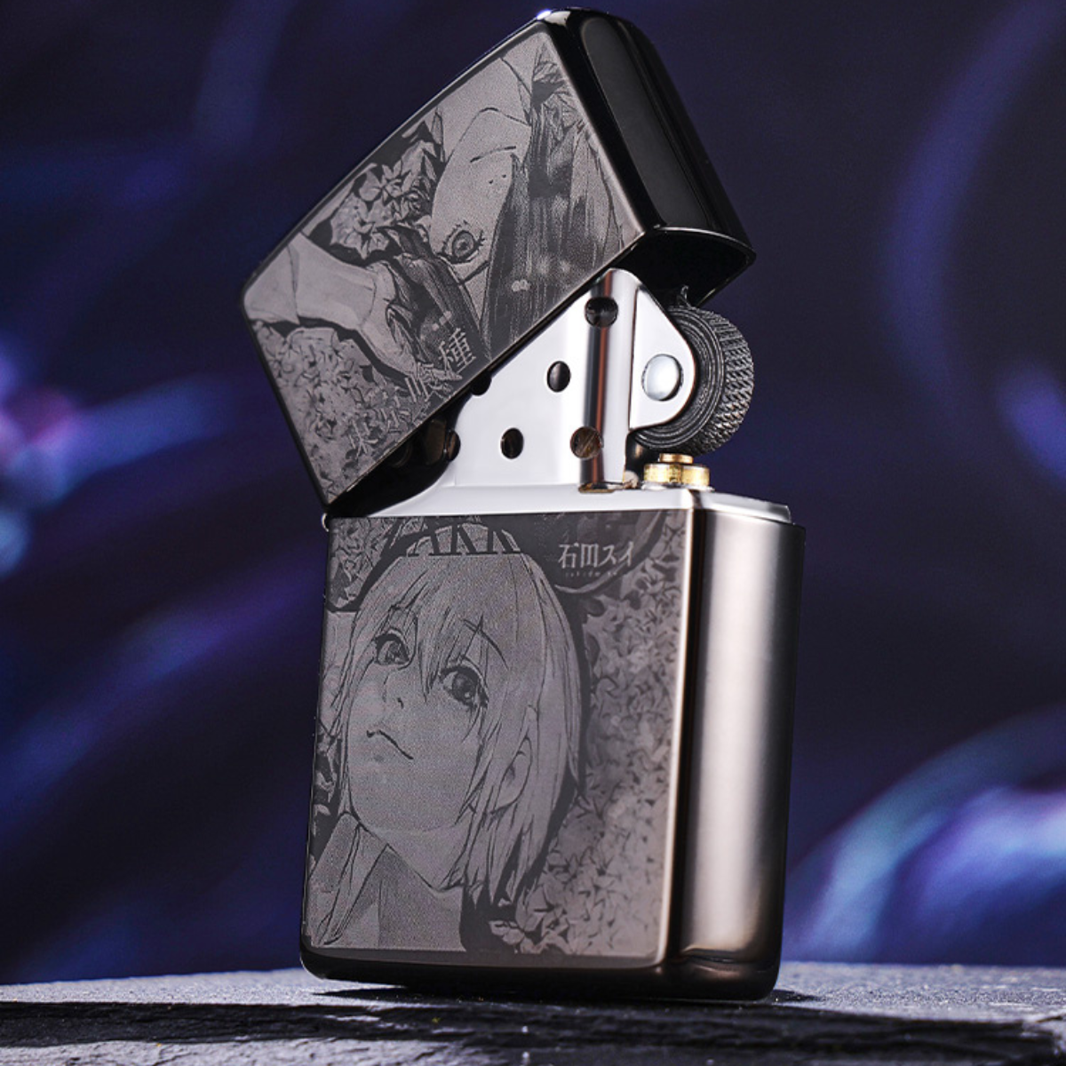 Tokyo Ghoul Zippo Lighter, Laser Engraved, Anime Design